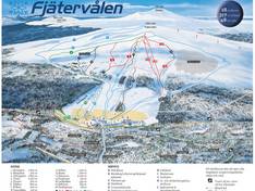 Mappa delle piste Fjätervålen
