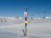 Segnaletica delle piste a Hovden