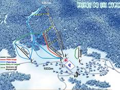 Mappa delle piste Bellefontaine