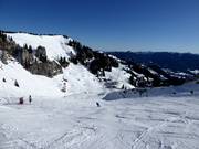 Vista dalla pista Idealhang verso il Brauneck