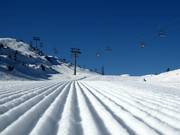 Preparazione perfetta delle piste nell’area sciistica Vogel