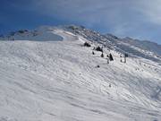 Piste in neve fresca sul Sennigrat