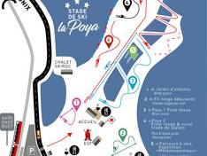 Mappa delle piste La Poya - Vallorcine
