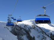 Sunnegg - 6pers.| Seggiovia ad alta velocità (ad agganc. autom.) con cupola di prot. e riscald. sedile