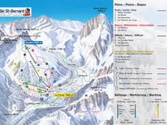 Mappa delle piste La Fouly