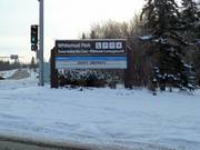 Cartello informativo per l’area sciistica Snow Valley