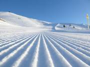 Ottima preparazione delle piste nell’area sciistica Espace San Bernardo