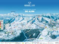 Mappa delle piste Praz de Lys/Sommand (Taninges/Mieussy)