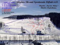 Mappa delle piste Milda - Lößnitz
