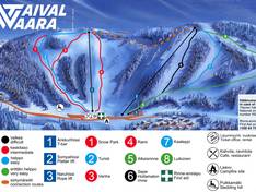 Mappa delle piste Taivalvaara