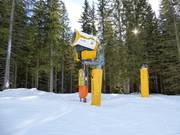 Cannone da neve ad alte prestazioni sull'Ehrwalder Alm