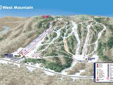 Mappa delle piste West Mountain