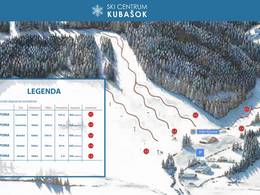 Mappa delle piste Kubašok
