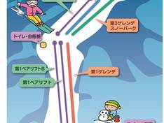 Mappa delle piste Jibuzaka Kogen