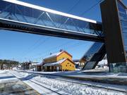 Stazione ferroviaria di Geilo direttamente presso l’area sciistica