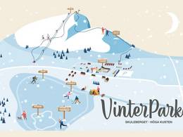 Mappa delle piste Skulebacken