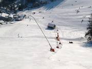 Innevamento con lance al Fichtelberg