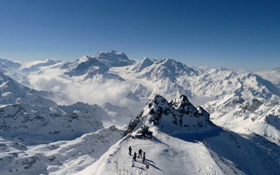 Comprensorio sciistico su ghiacciaio nella Romandia (Svizzera francofona)