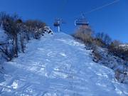 Terreno non protetto presso la seggiovia Giro d'Italia