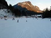 Pista facile presso lo skilift per principianti