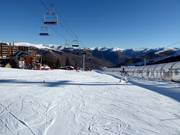 Area principianti a Les Agudes Village con tappeto roulant