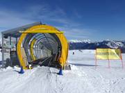 Tappeto Cima Zoncolan presso la stazione a monte Monte Zoncolan