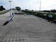 Pista di esercitazione con tappeti mobili