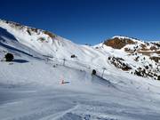 Vista sotto il Gallinero verso il Collado del Ampriu
