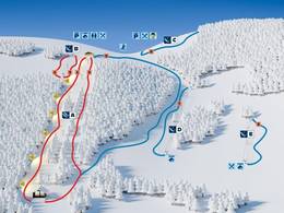 Mappa delle piste Šachty - Vysoké nad Jizerou