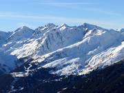 Vista dal lato opposto sull’area sciistica Kappl