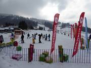 Pista per bambini presso gli skilift per principianti a Czyrna