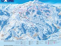 Mappa delle piste Cimone - Montecreto/Sestola/Le Polle