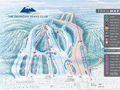 Mappa delle piste Georgian Peaks Club