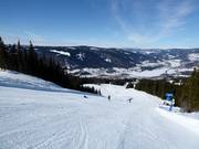 Tratto intermedio della pista Hafjell