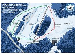 Mappa delle piste Svartbäcksmålabacken - Nybro