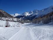 Pista facile Kalbermatten ai margini di Saas-Fee