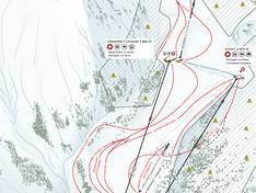 Mappa delle piste Shymbulak (Chimbulak)