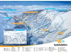 Mappa delle piste Gräftåvallen