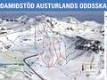 Mappa delle piste Oddsskarð