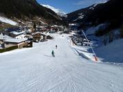 Direttamente sulla pista di rientro a valle si trovano alloggi