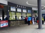 Moderna e curata area casse a Leogang