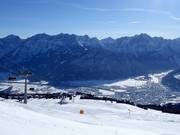 Vista dallo Steinermandl su Lienz e le Dolomiti di Lienz