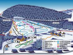 Mappa delle piste Bret - Prkenný Důl (Žacléř)