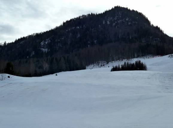 Vista sulla pista da sci al Lärchenhof