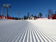 Preparazione perfetta delle piste nell’area sciistica di Ruka