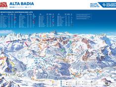 Mappa delle piste Alta Badia