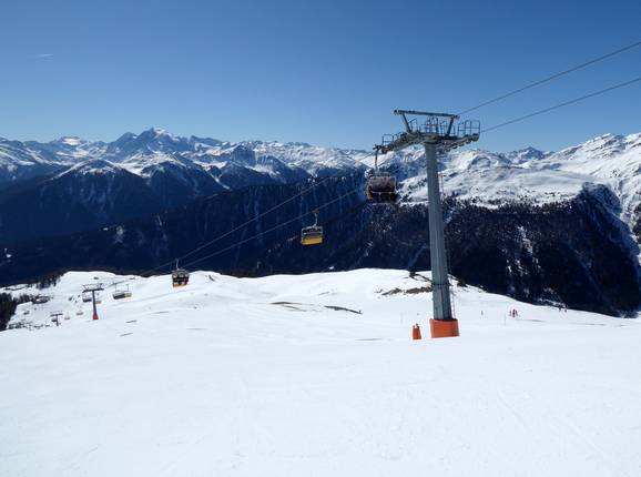 Vista dal Watles verso il gruppo Sesvenna