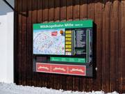 Tabellone informativo alla stazione intermedia della Wildkogelbahn