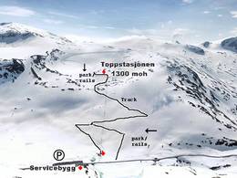 Mappa delle piste Stryn Sommerski - Tystigbreen
