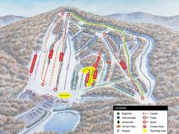 Mappa delle piste Bear Creek Mountain Resort